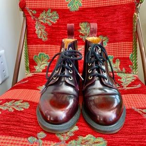 Authentic  Dr Martens Emmiline women’s boots UK 5 US7 Burgundy color